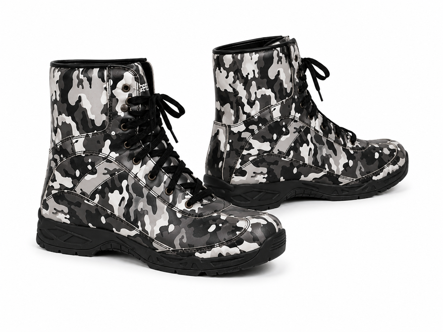 Trifecta Men's Camouflage Motorcycle Riding Boots| Military & Outdoor Boots