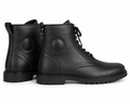 Trifecta Casual Motorcycle Shoes | Black High-Top Riding Sneakers for Men