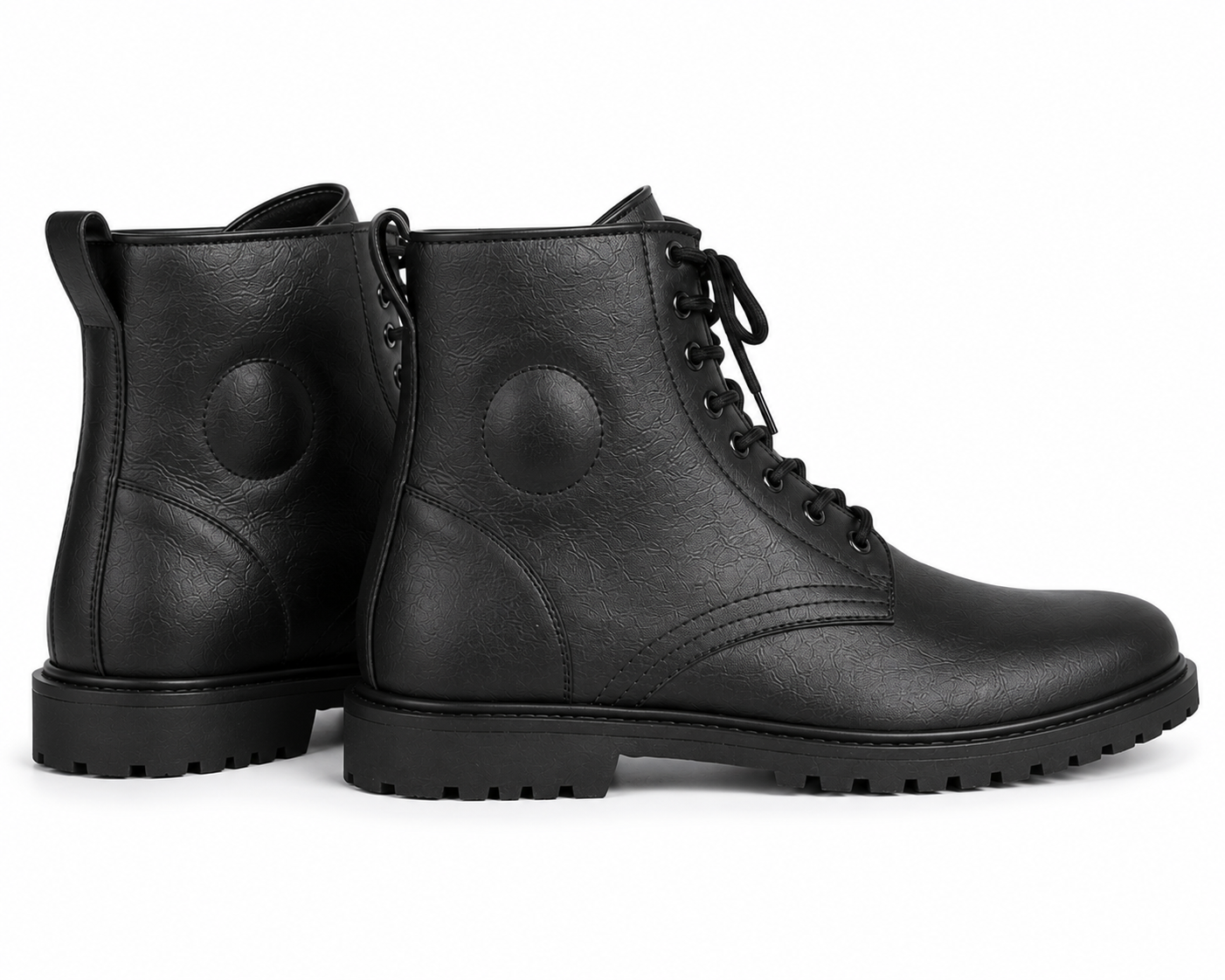 Trifecta Casual Motorcycle Shoes | Black High-Top Riding Sneakers for Men