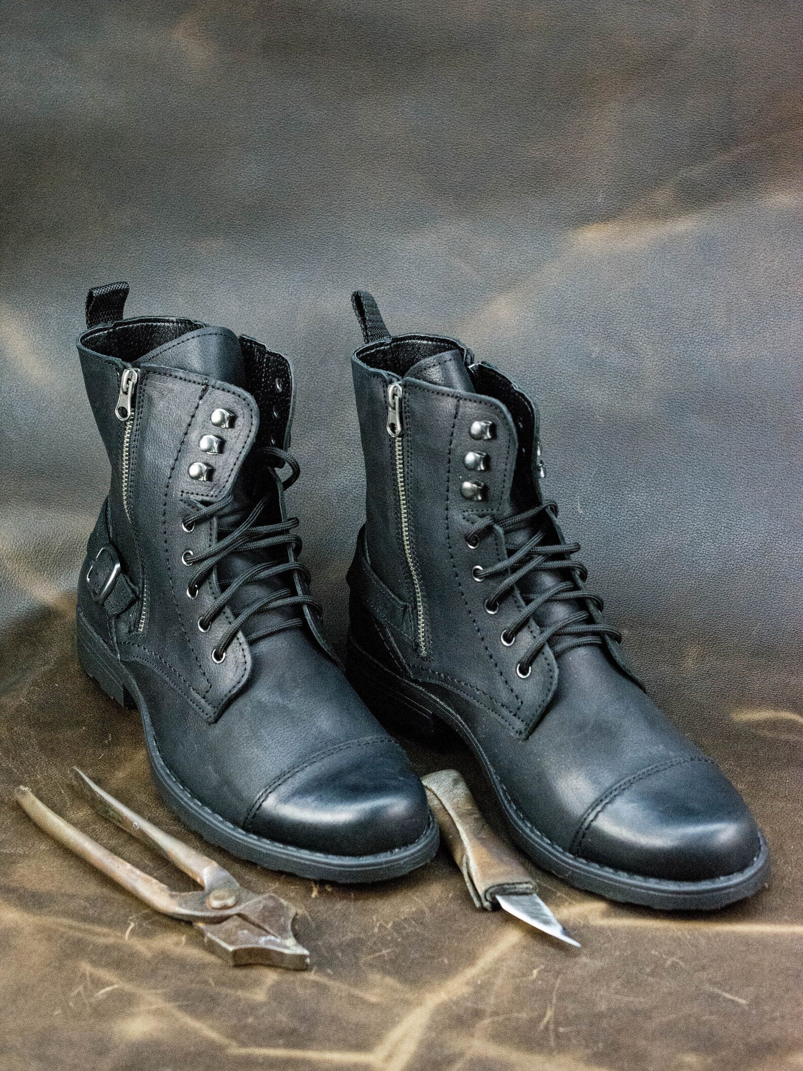 Boots, Mens Boots, Lace Up Boots, Mens High Boots, Leather Boots Men, Handmade Leather Boots, Combat Boots, Black Boots