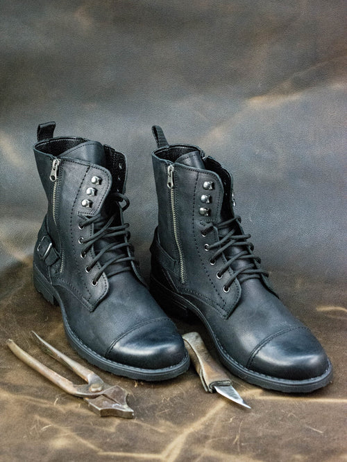 Boots, Mens Boots, Lace Up Boots, Mens High Boots, Leather Boots Men, Handmade Leather Boots, Combat Boots, Black Boots