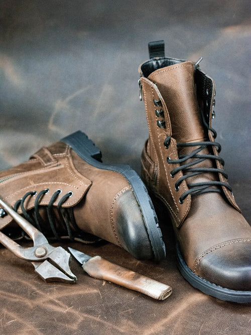 Boots, Mens Boots, Lace Up Boots, Mens High Boots, Leather Boots Men, Handmade Leather Boots, Combat Boots, Brown Boots, 1A
