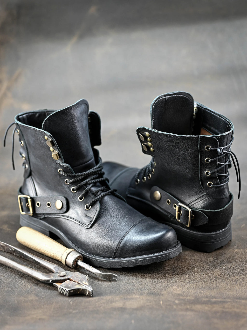 Handmade Italian Leather Boots, Men's High Boots, Leather Boots Men, Handmade Leather Boots, Combat Boots, Black Boots