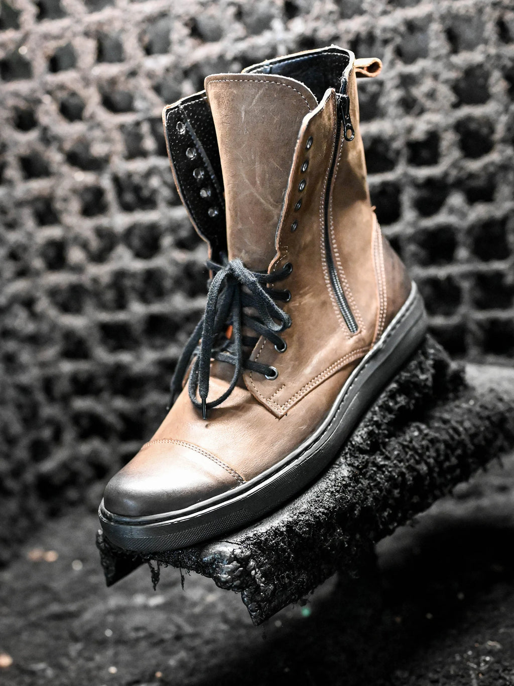 Handmade Italian Leather Boots, Men's High Boots, Leather Boots Men, Handmade Leather Shoes, Combat Boots, Brown Boots
