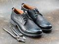 Premium Italian Leather Men's Derby Shoes, Handcrafted, Classic Style, Men's Shoes, Handmade Leather Shoes, Black Shoes, Timeless Elegance