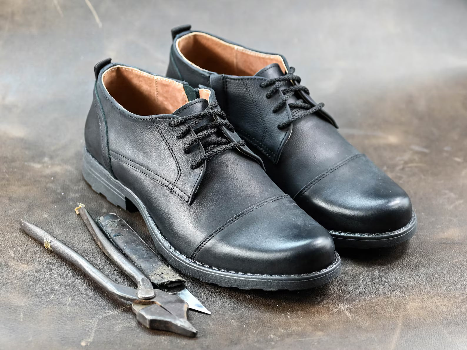 Premium Italian Leather Men's Derby Shoes, Handcrafted, Classic Style, Men's Shoes, Handmade Leather Shoes, Black Shoes, Timeless Elegance