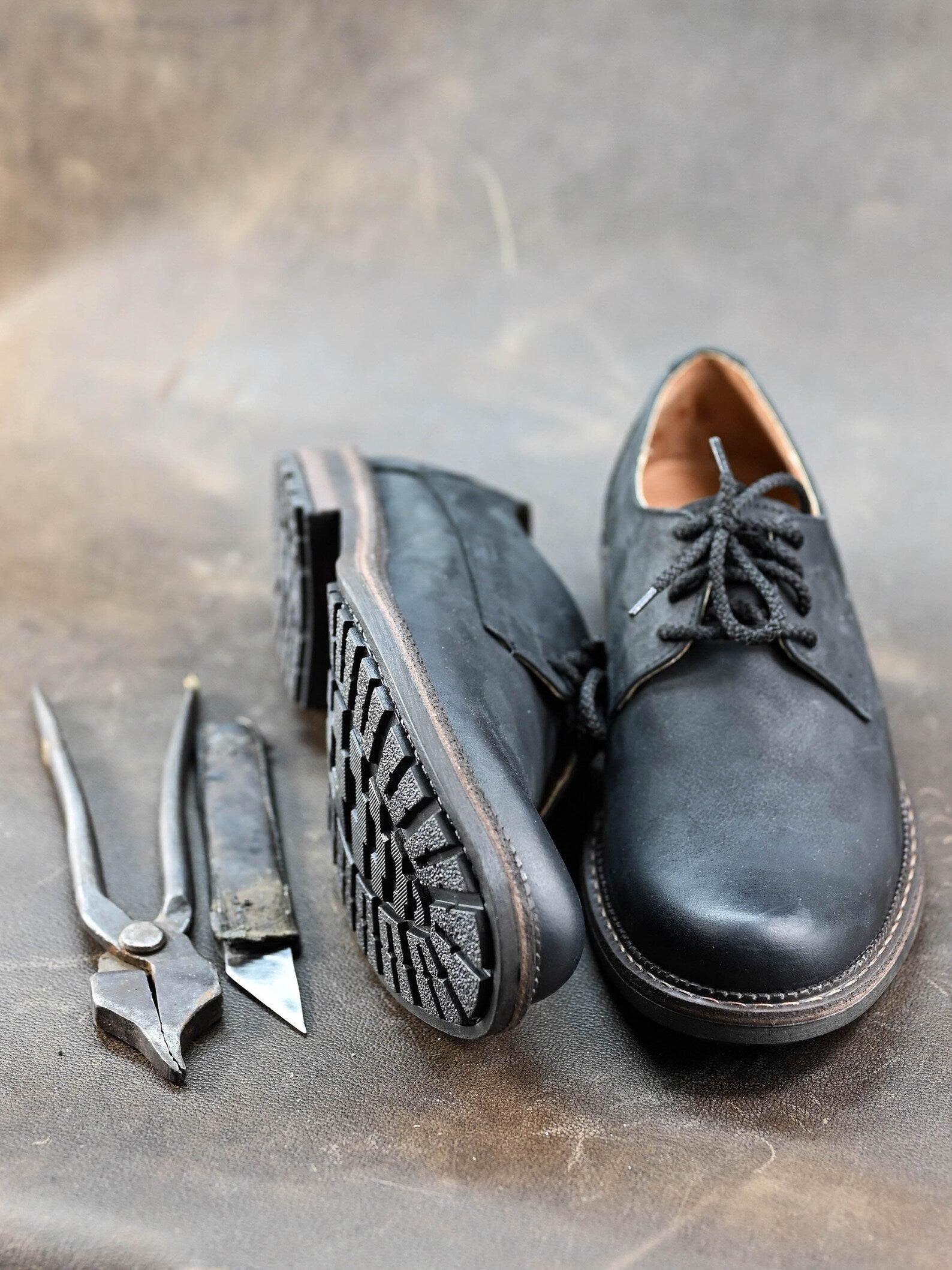 Premium Italian Leather Men's Derby Shoes, Handcrafted, Classic Style, Men's Shoes, Handmade Leather Shoes, Black Shoes, Timeless Elegance