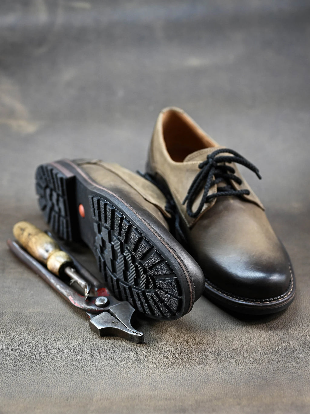 Premium Italian Leather Men's Derby Shoes, Handcrafted, Classic Style, Men's Shoes, Handmade Leather Shoes, Brown Shoes, Timeless Elegance