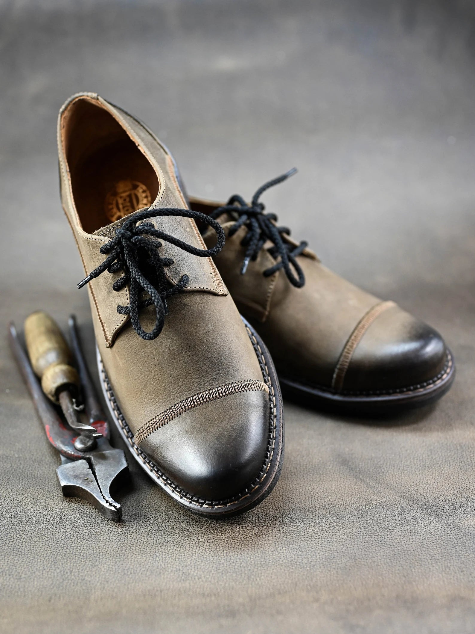Premium Italian Leather Men's Derby Shoes, Handcrafted, Classic Style, Men's Shoes, Handmade Leather Shoes, Brown Shoes, Timeless Elegance