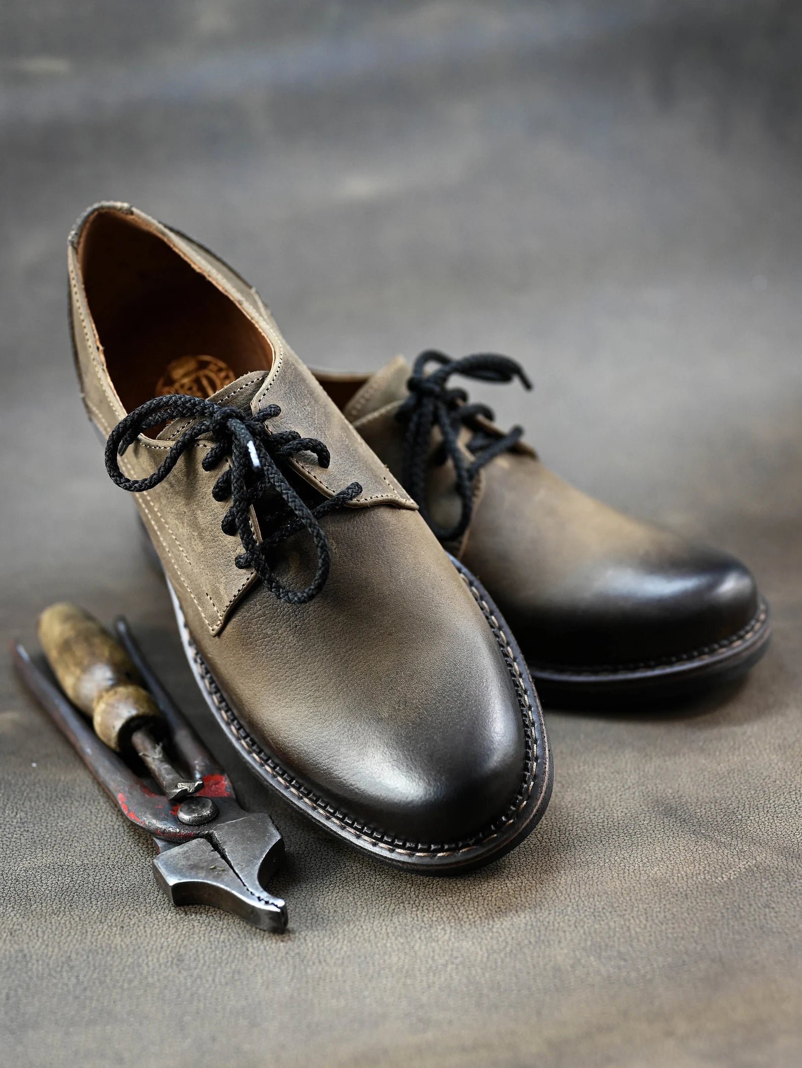 Premium Italian Leather Men's Derby Shoes, Handcrafted, Classic Style, Men's Shoes, Handmade Leather Shoes, Brown Shoes, Timeless Elegance