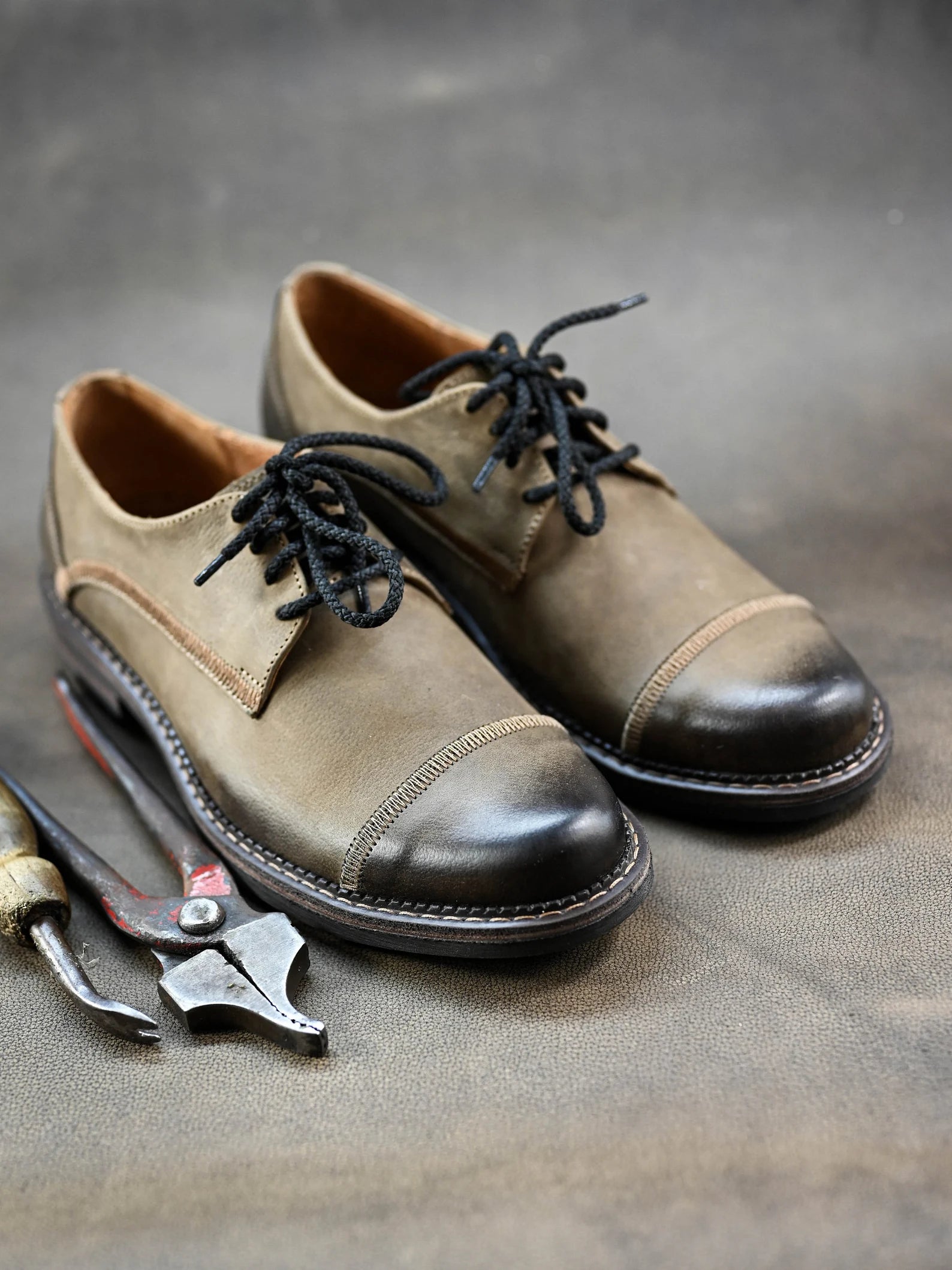 Premium Italian Leather Men's Derby Shoes, Handcrafted, Classic Style, Men's Shoes, Handmade Leather Shoes, Brown Shoes, Timeless Elegance
