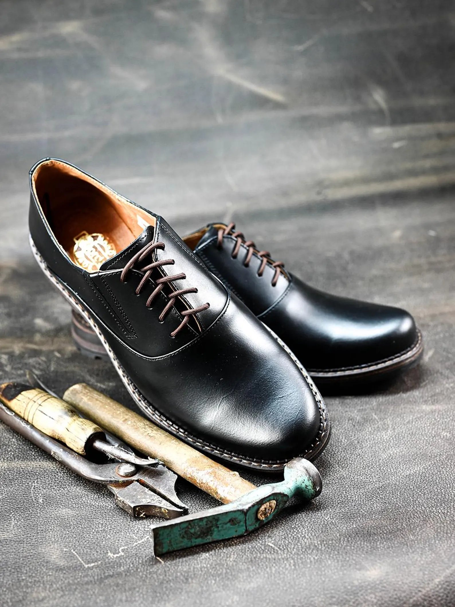 Premium Italian Leather Men's Derby Shoes, Handcrafted, Classic Style, Men's Shoes, Handmade Leather Shoes, Black Shoes, Timeless Elegance