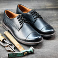 Premium Italian Leather Men's Derby Shoes, Handcrafted, Classic Style, Men's Shoes, Handmade Leather Shoes, Black Shoes, Timeless Elegance